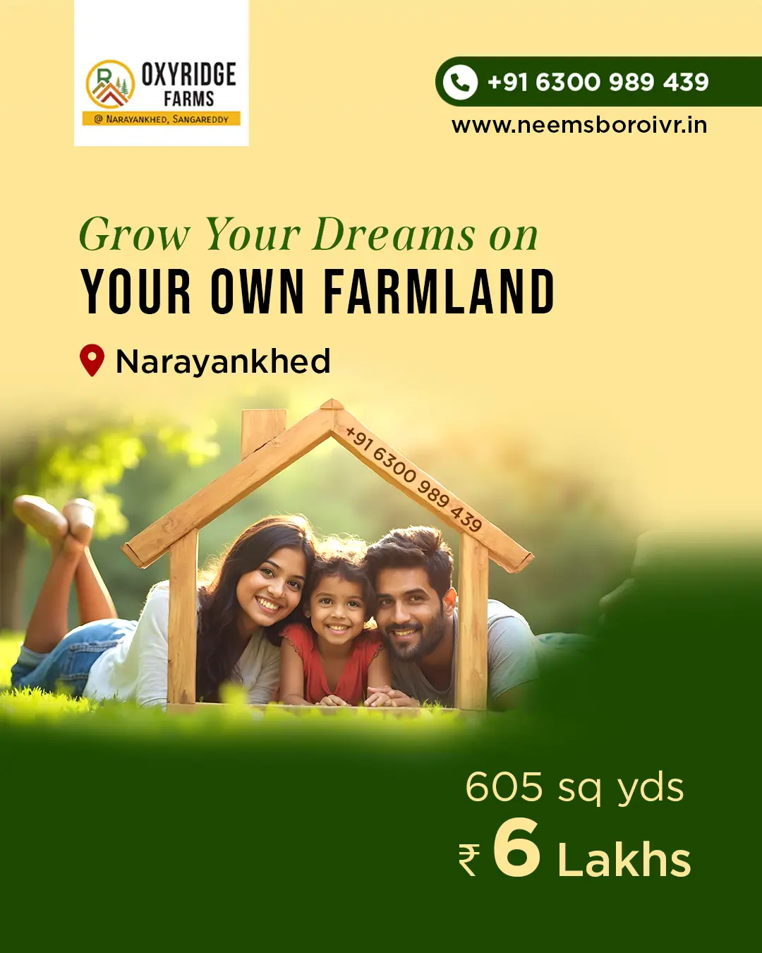 Oxyridge Farms by Neemsboro Narayankhed - A 300 Acres Sandalwood Farm Plots Venture at Narayankhed, Sangareddy. A Perfect Opportunity for a Profitable Investment.